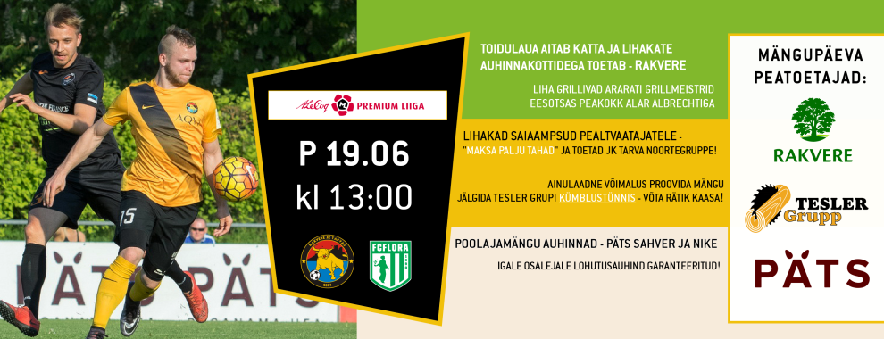 EELVAADE: Tarvas-Flora nädalalõpul Kastanil