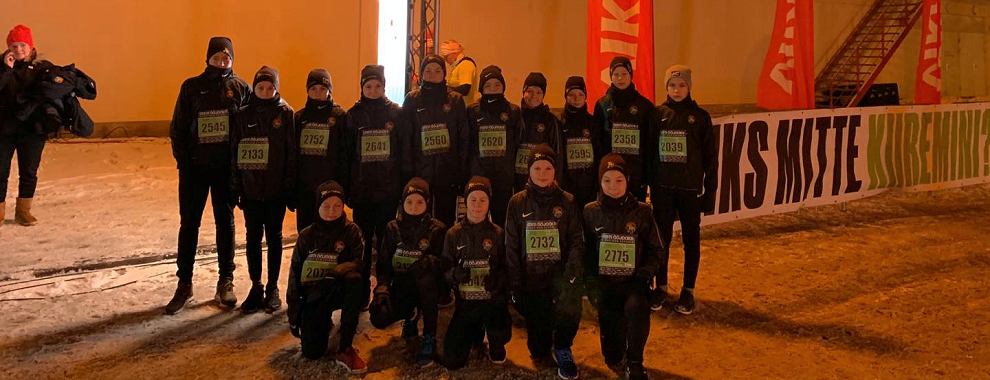 Tarvas U13 läbis üheskoos Ööjooksu